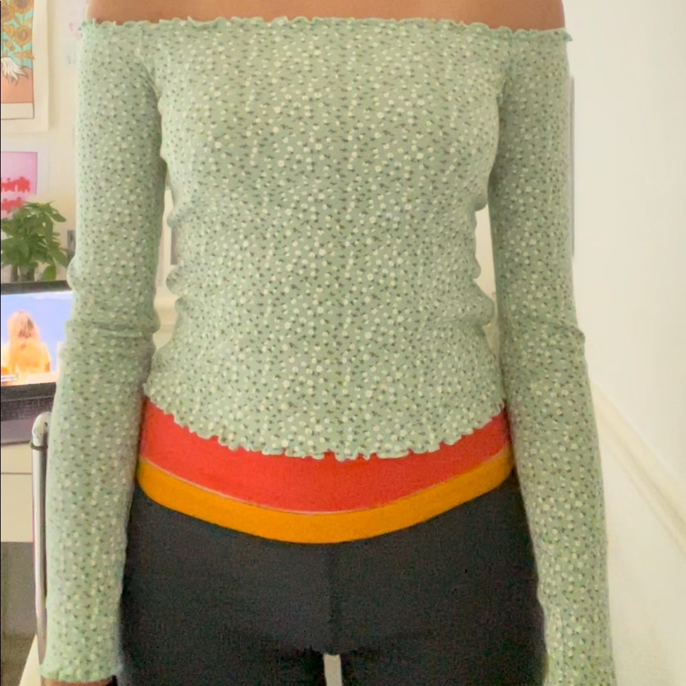 Off the shoulder floral top